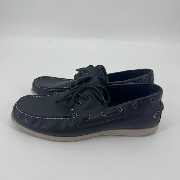 Rodd & Gunn Mens Blue Leather Gordons Bay Boat Casual Shoes EU 44 US 11 main image 9